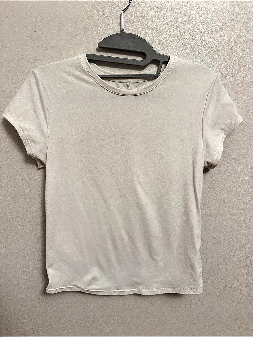 Old Navy StudioSmooth Short-Sleeve Base Layer Top White